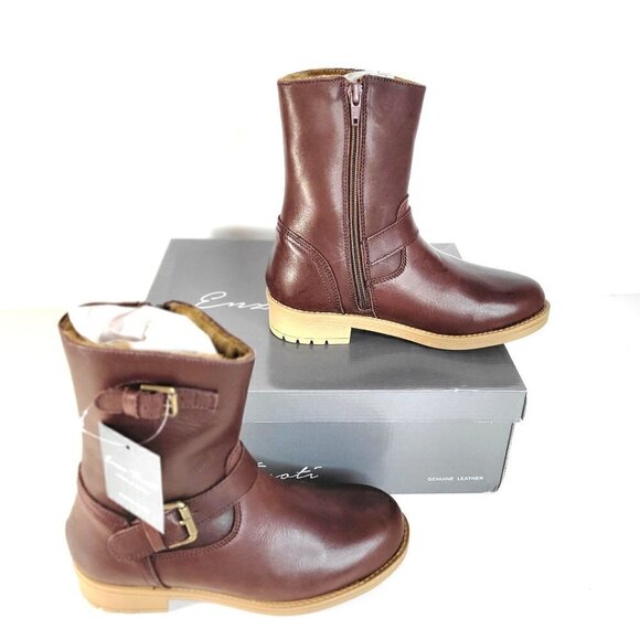 ENZO TESOTI Made In Spain Leather Double Buckle Boots (2 Little Kid) - Picture 8 of 16